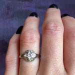 Dreamy Deco Filigree OMC Diamond Ring