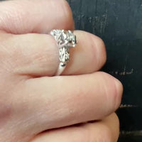 Sweet Old Mine Cut Diamond Engagement Ring in Pristine Condition