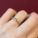 Buttery 18k Gold Band Engraved "July 17/07"