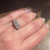 Romantic White Gold Engagement Ring with Old Mine Cut Diamond