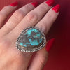 Stunning Turquoise in Handsome Silver Ring