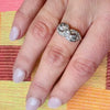 Romantic 1940s Diamond & White Gold Ring