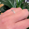 Geometric Art Deco Platinum & Diamond Eternity Band