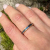 Vintage Sapphire 18k Gold Eternity Band