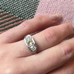 Filigreed Trilogy Ring with Champagne Diamond