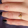 Fancy Orange Pear Diamond Solitaire
