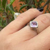 Vintage Butterfly Filigree Amethyst Ring