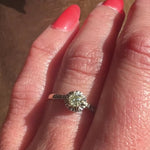 Elegant Edwardian Engagement Ring with Pale Yellow Diamond