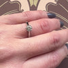 Mid Century English Diamond & Platinum Solitaire Ring