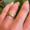 Buttery 18k Gold Band with Single Sparkling Diamond
