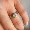 Warm Old European Cut Diamond in Sophisticated Bezel Ring