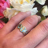 Pastel Blue Enamel Faith, Hope & Charity English Band