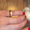 Wide 18k Gold Wedding Band from KMP