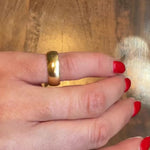 Wide 18k Gold Wedding Band from KMP