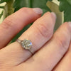 Exquisite Platinum Solitaire with 1.02ct Old Mine Cut Diamond