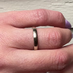 White Gold Wedding Band with Subtle Taper