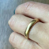 Timeless Half Round 14k Gold Band Size 9.75