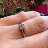Flirty Old Mine Cut Diamond in 9ct Gold & Platinum Solitaire