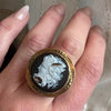 Beautiful Agate Cameo of a Faun Ring