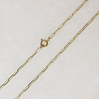 Glittering Recycled 14k Gold Paperclip Chain