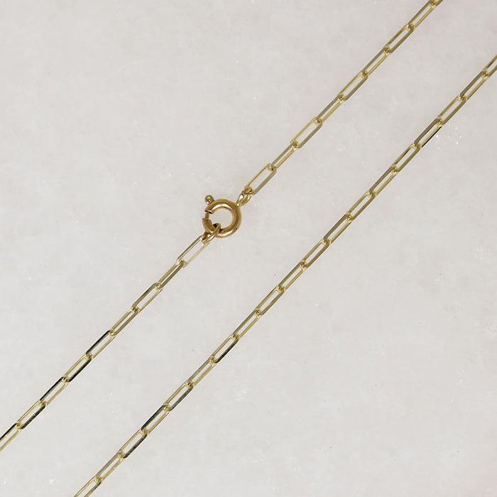 Glittering Recycled 14k Gold Paperclip Chain