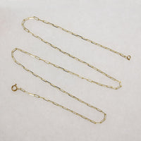 Glittering Recycled 14k Gold Paperclip Chain