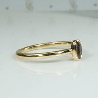 Oval Golden Precious Topaz Ring by 720