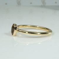 Oval Golden Precious Topaz Ring by 720