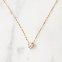 Vintage 0.24ct Diamond in Gold Solitaire Pendant by 720