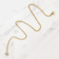 Vintage 0.24ct Diamond in Gold Solitaire Pendant by 720
