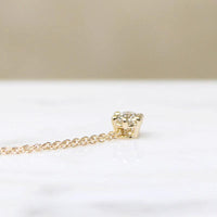 Vintage 0.24ct Diamond in Gold Solitaire Pendant by 720