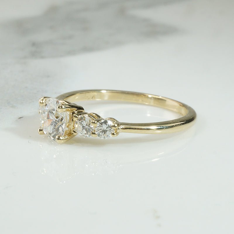 Romantic Artisan Diamond Engagement Ring by 720