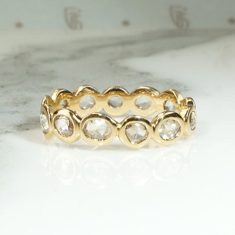 Precious Rose Cut Diamond Eternity Band by 720