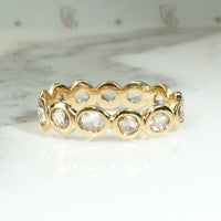 Precious Rose Cut Diamond Eternity Band from 720