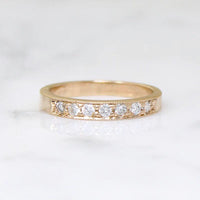 Recycled Elegance Gold and Diamond Band by 720