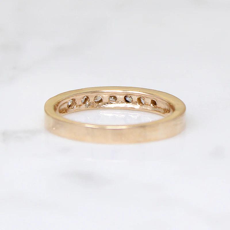 Recycled Elegance Gold and Diamond Band by 720