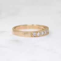 Recycled Elegance Gold and Diamond Band by 720