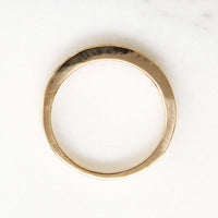 Recycled Elegance Gold and Diamond Band by 720