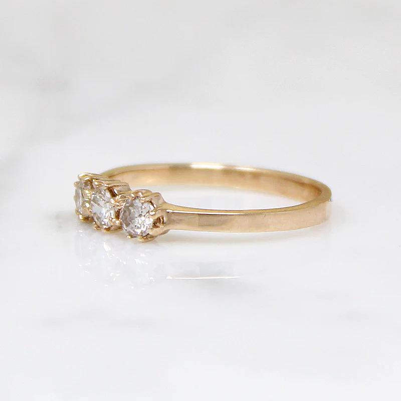 Artisan Diamond & Gold Trilogy Ring by 720