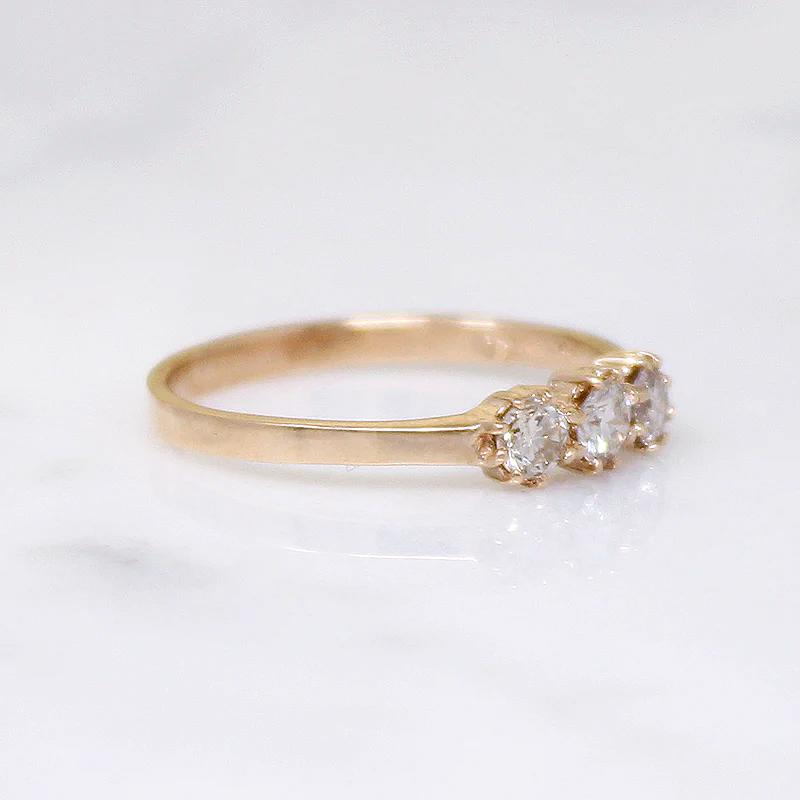 Artisan Diamond & Gold Trilogy Ring by 720