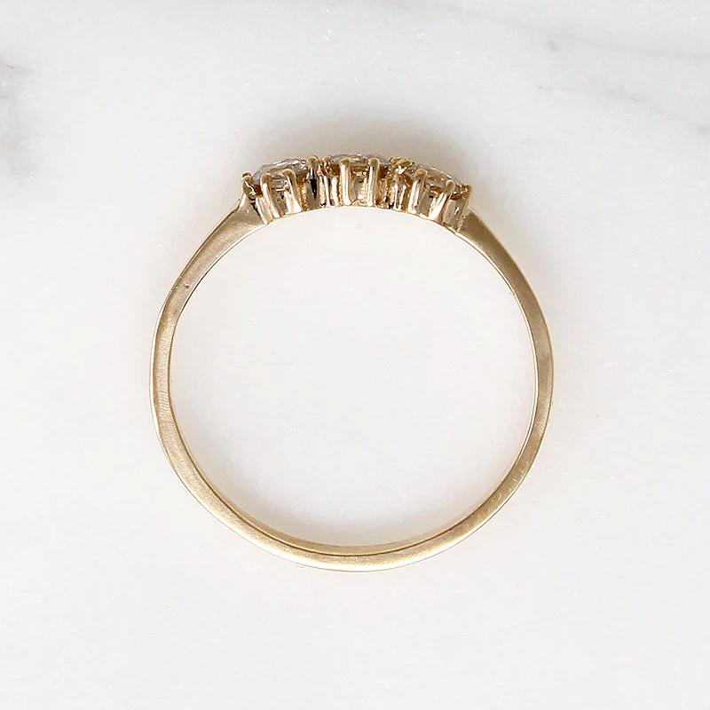 Artisan Diamond & Gold Trilogy Ring by 720