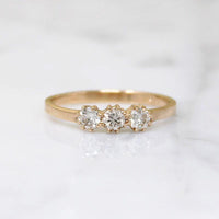 Artisan Diamond & Gold Trilogy Ring by 720