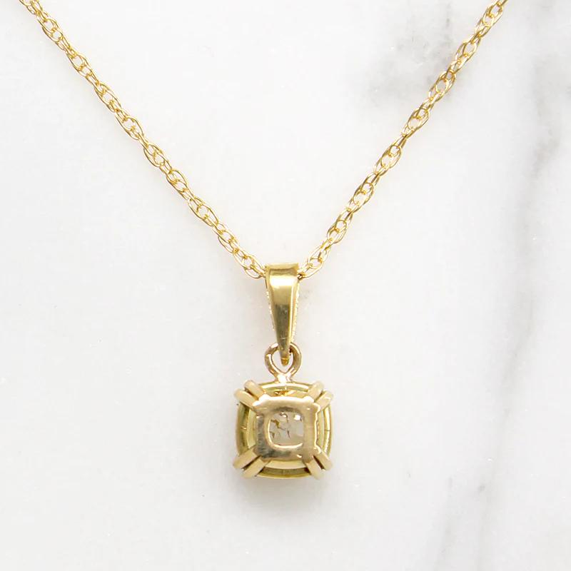 Dazzling 0.92ct Old Mine Cut Diamond in 18k Solitaire Pendant
