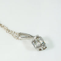 Flashing 1.06ct Old Mine Cut Diamond in Platinum Pendant