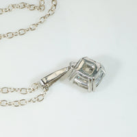 Flashing 1.06ct Old Mine Cut Diamond in Platinum Pendant