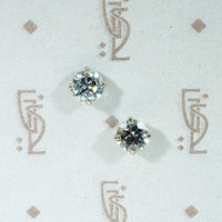 Crystalline 0.85tcw Aquamarine in White Gold Studs