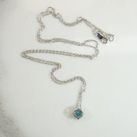 Floating 1.03ct Natural Blue Zircon Pendant