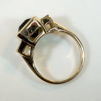 Artisan Tourmaline & Baguette Diamond Ring by 720