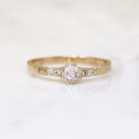 Old Mine Cut Diamond in Artisan Engagement Ring by 720