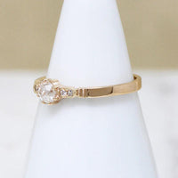 Old Mine Cut Diamond in Artisan Engagement Ring by 720